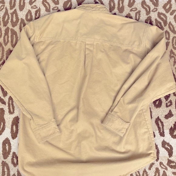 Moose Creek Mens XXL Flannel shirt Long sleeve Tan Cabincore Hunting warm winter - Picture 2 of 8